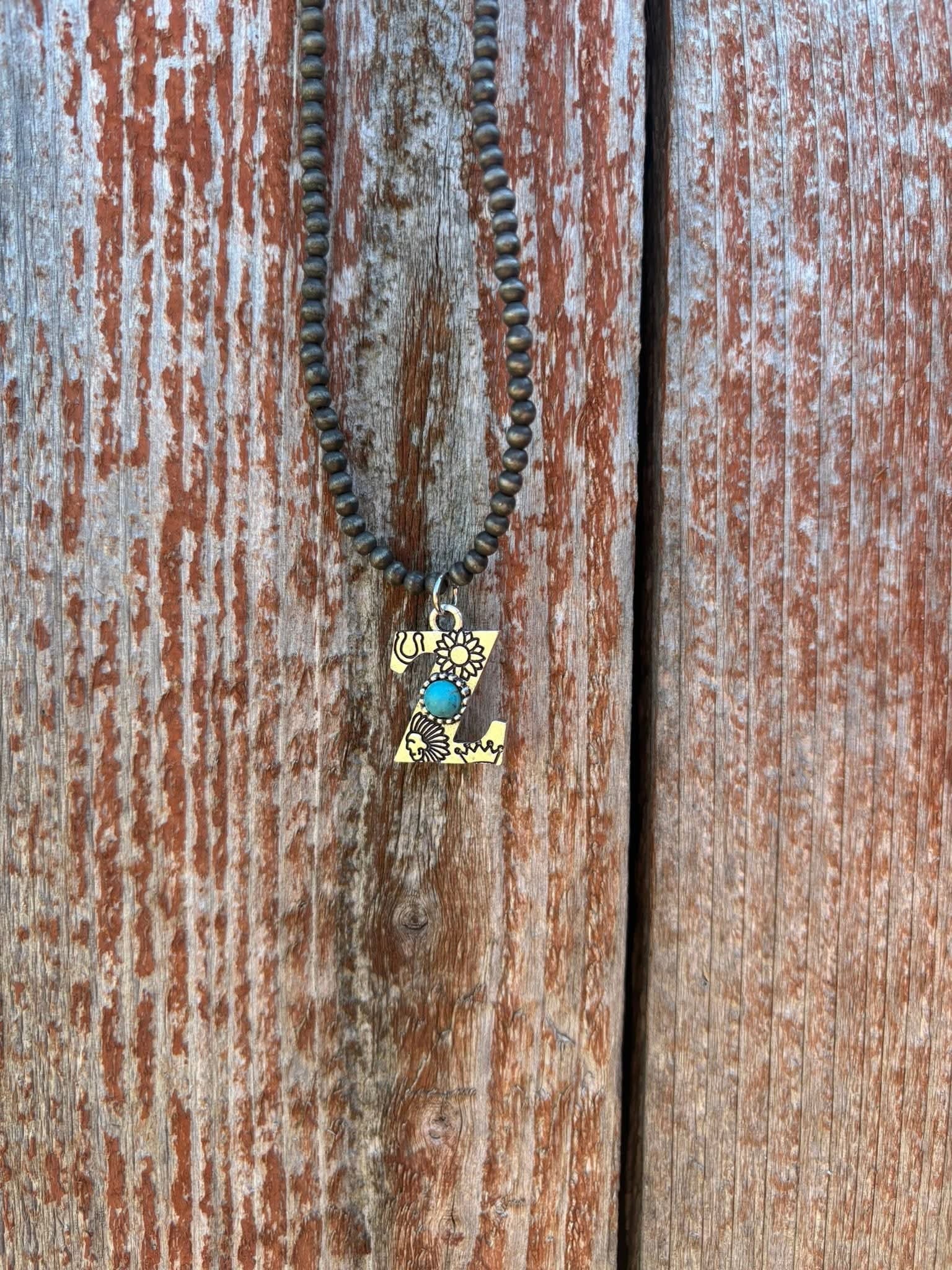 Letter necklace