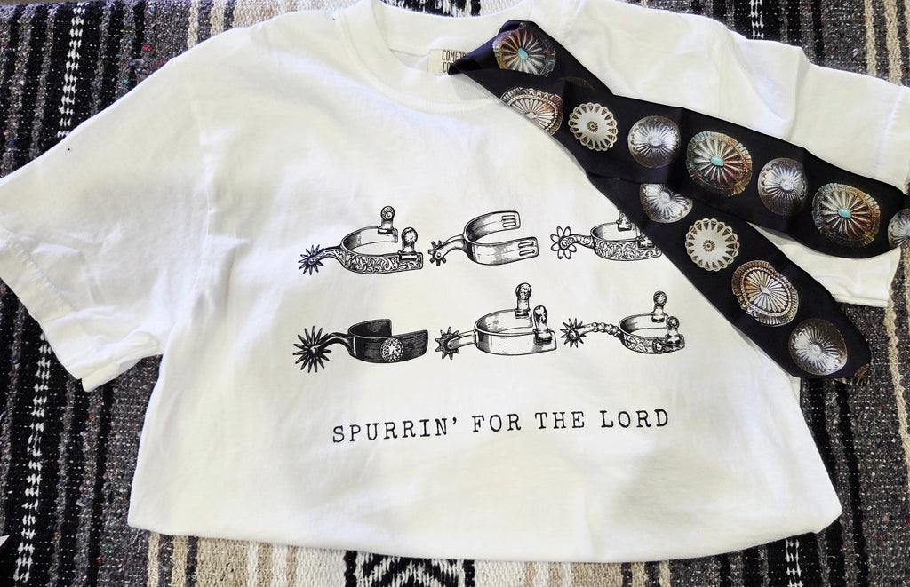Spurrin' for the Lord tee